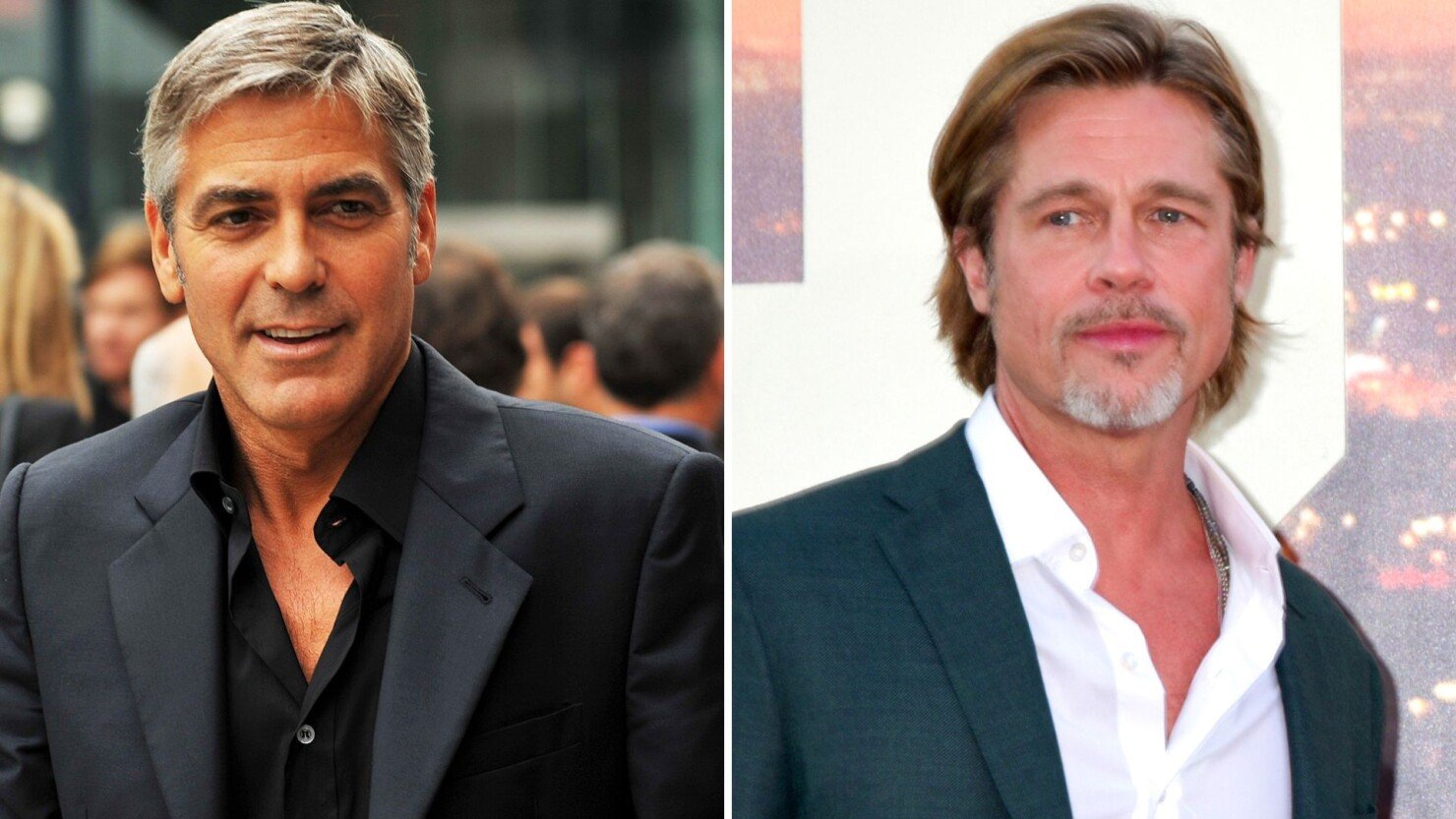Clooney vs. Pitt, foto wikimedia commons