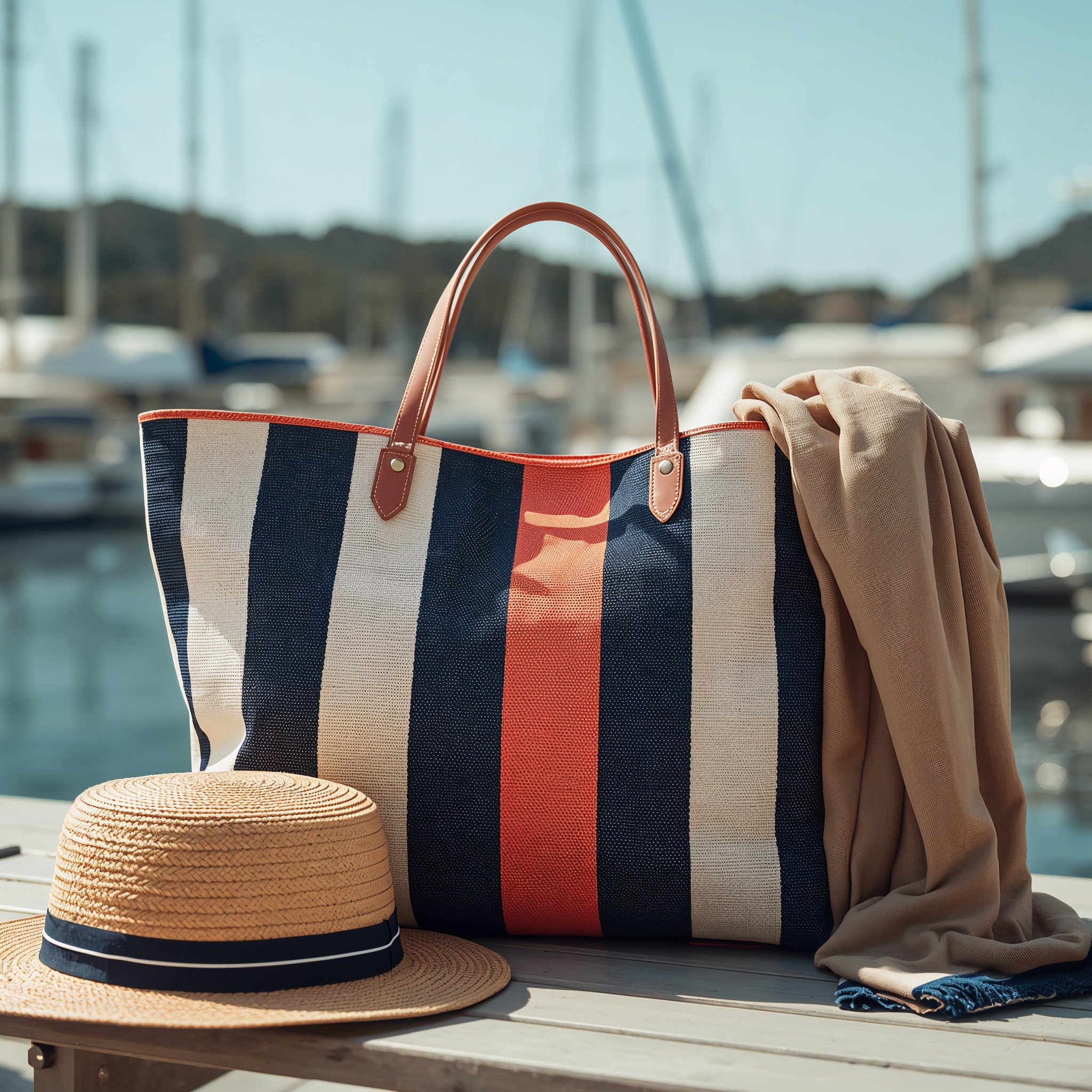 lucid-origin_Ultra-realistic_summer_accessory_editorial_close-up_of_a_striped_woven_tote_bag_-1