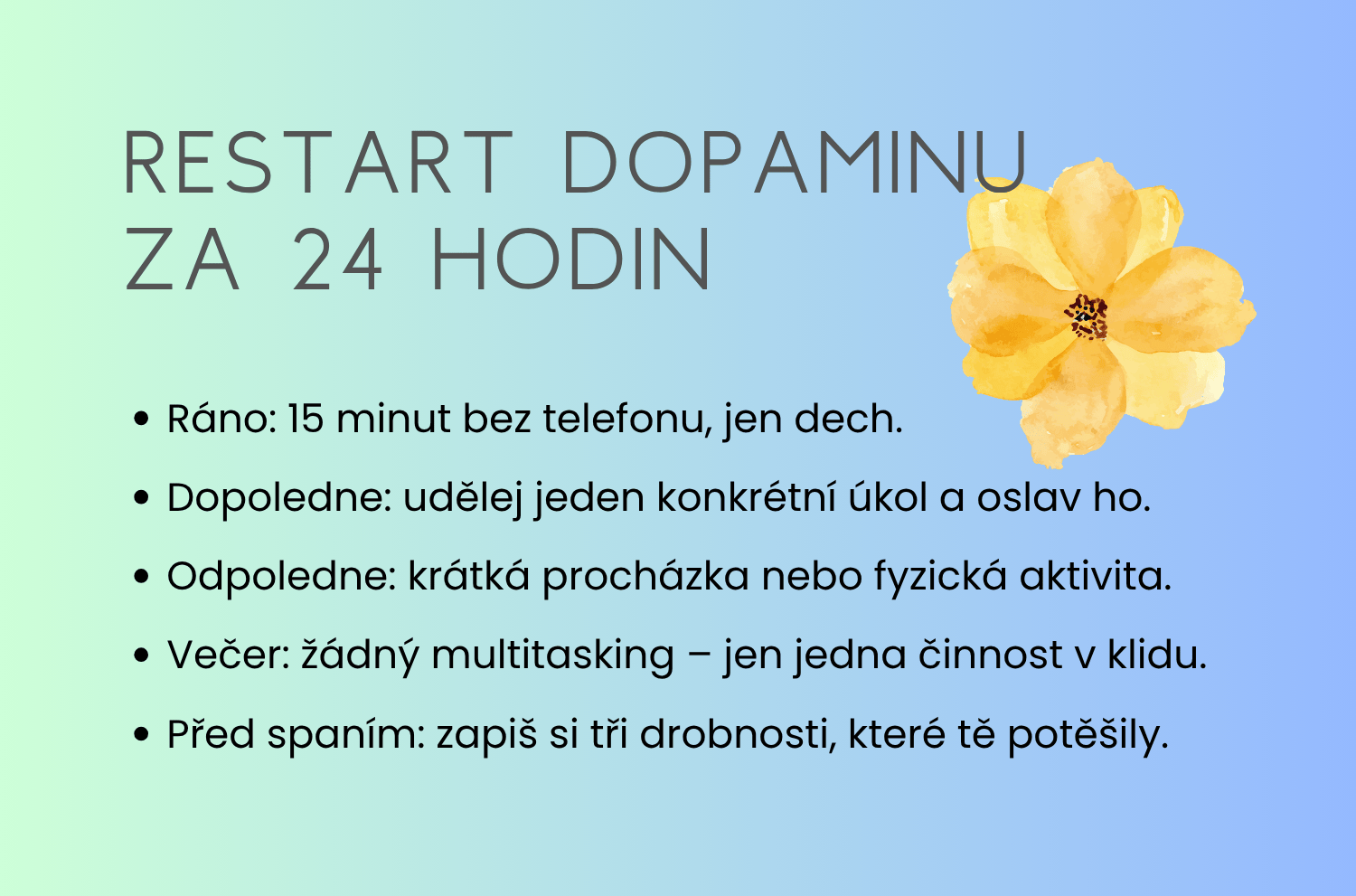 sos restart dopaminu sos restart dopaminu