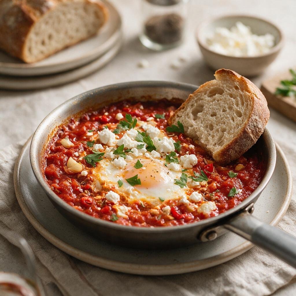 seedream-5.0-pro_Realistic_editorial_food_photography_of_a_small_skillet_with_eggs_gently_cooked_-0