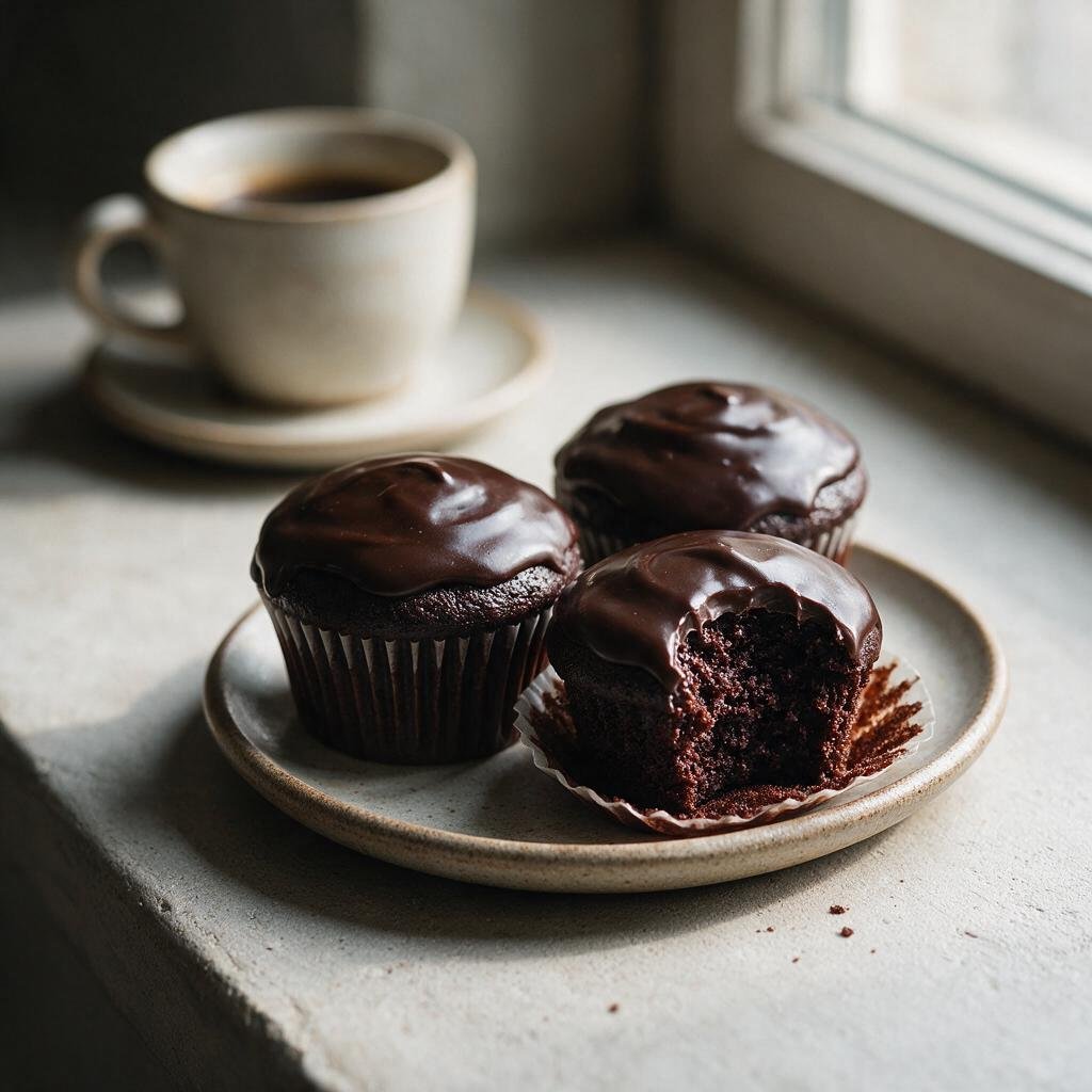 seedream-5.0-pro_Single_4_5_editorial_food_photograph_of_three_moist_chocolate_cupcakes_coated_in-0