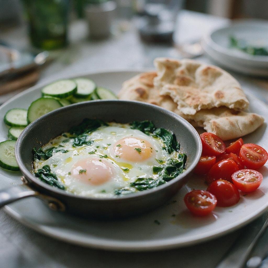 seedream-5.0-pro_Two_softly_fried_eggs_in_a_small_skillet_with_wilted_spinach_and_olive_oil_accom-0 seedream-5.0-pro_Two_softly_fried_eggs_in_a_small_skillet_with_wilted_spinach_and_olive_oil_accom-0
