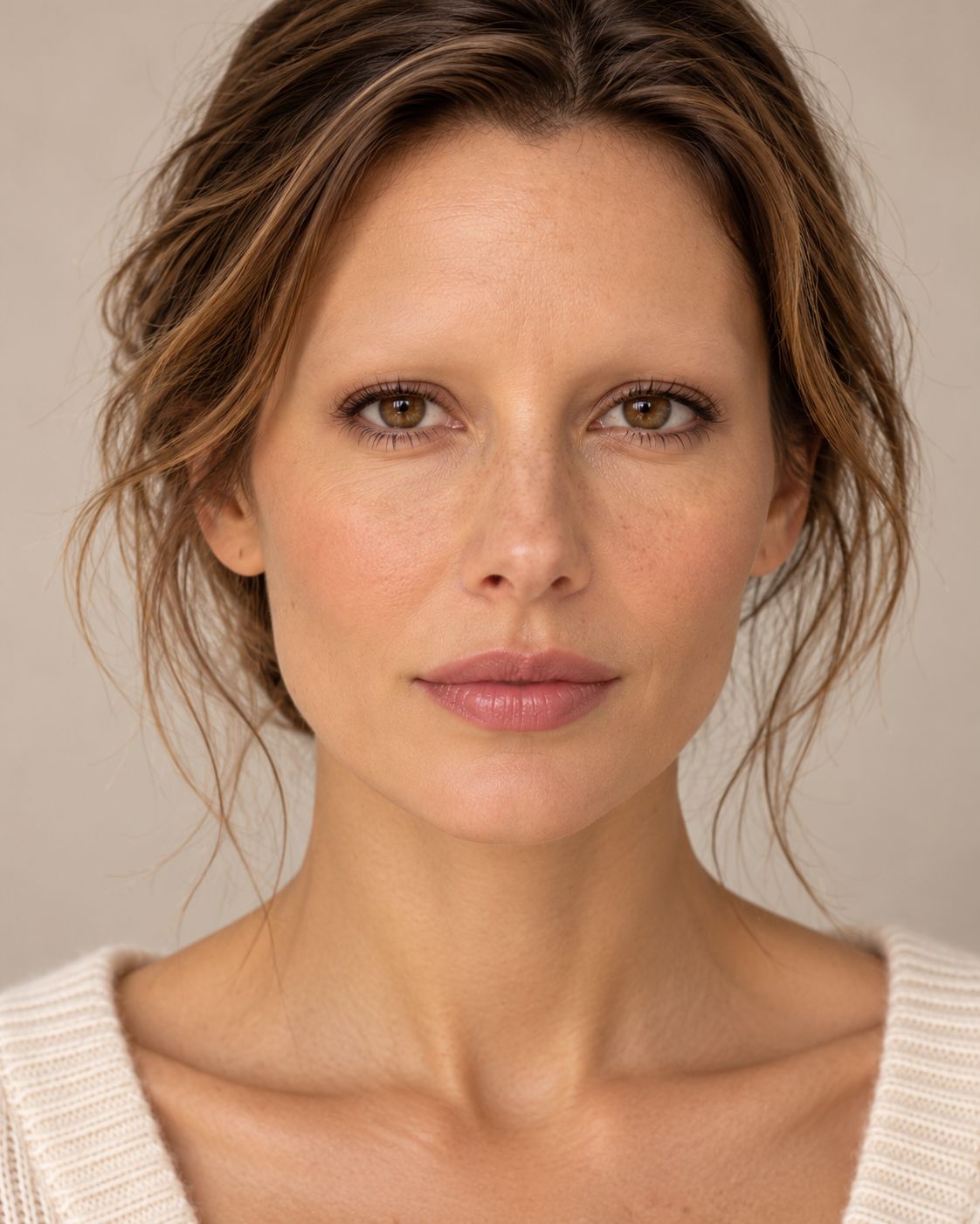 Serene Browless Beauty Portrait