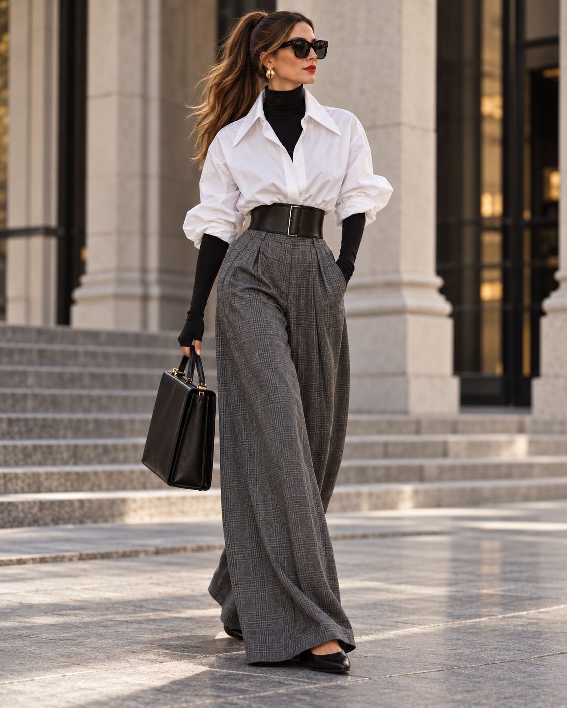 Urban Elegance in Grey Plaid Urban Elegance in Grey Plaid